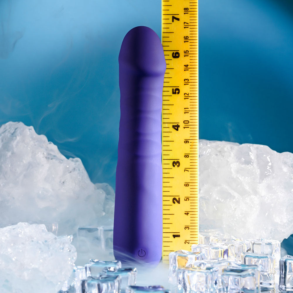 Selopa AMBITION - Purple 17 cm USB Rechargeable Thrusting Vibrator