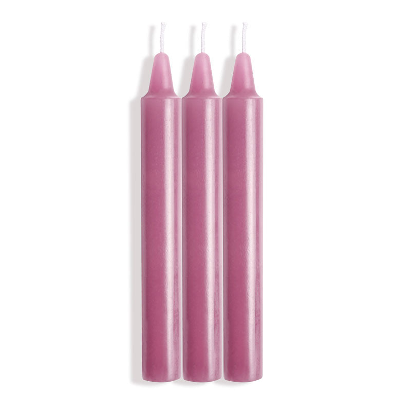 LaCire Drip Pillar Candles - Violet