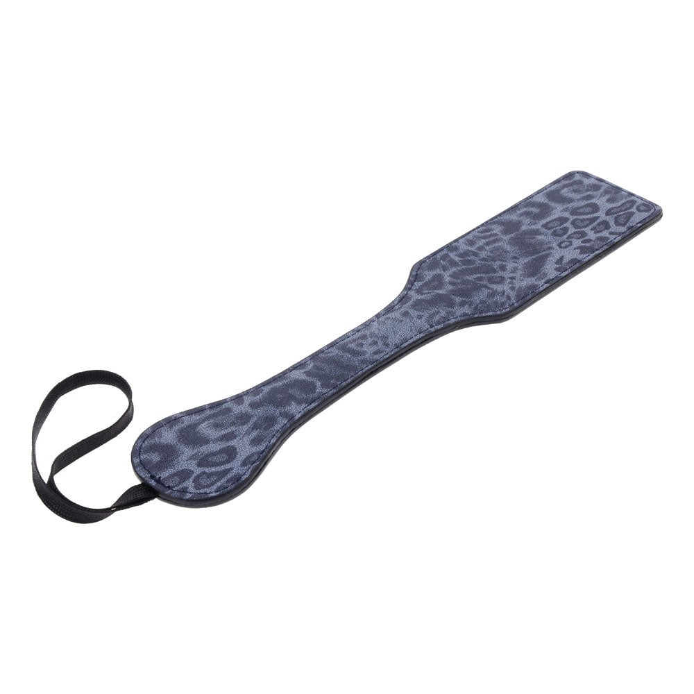 Sex & Mischief Cougar Studded Paddle - Navy Blue Paddle with Gold Studs