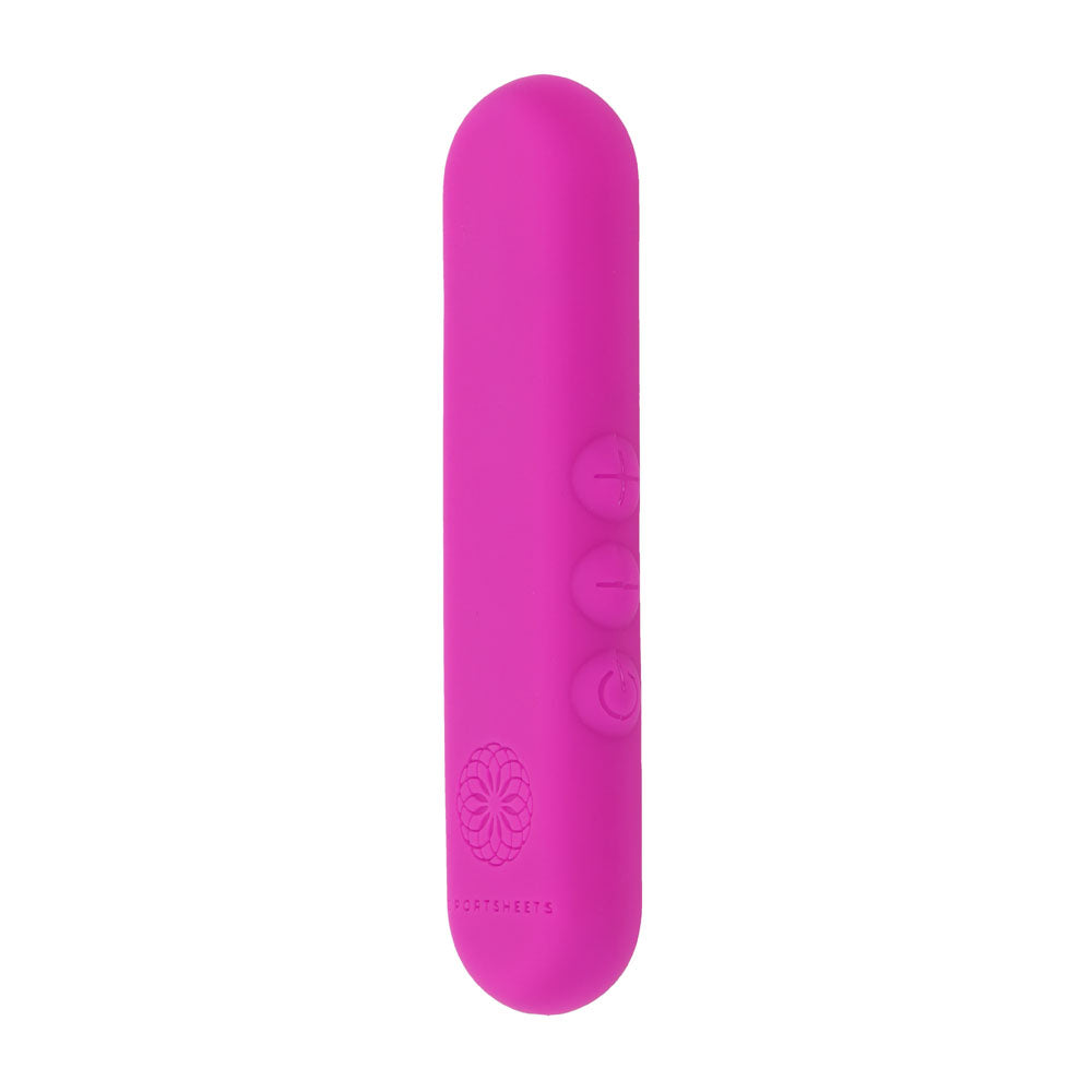 Pivot Flat Bullet - Pink - Pink 10.2 cm USB Rechargeable Bullet