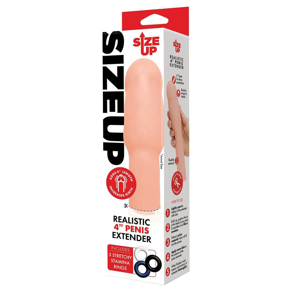 Size Up Realistic 4 Inch Penis Extender