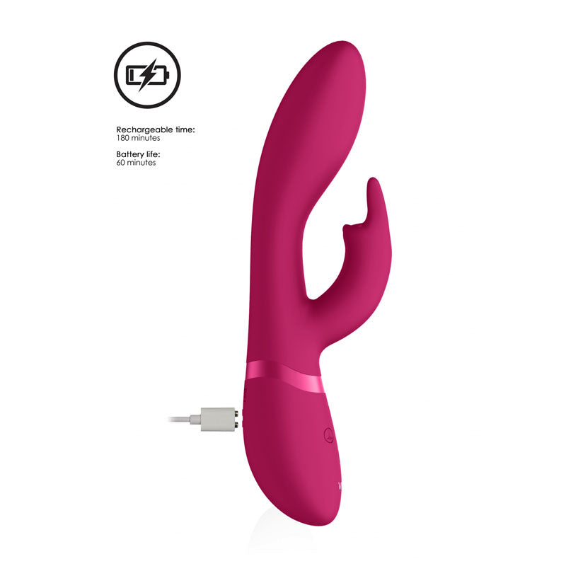 Vive Zosia - Pink 21.3 cm USB Rechargeable Rabbit Vibrator