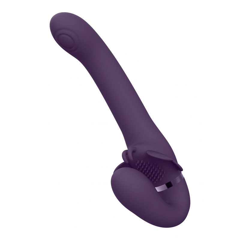 Vive SATU - Purple 23 cm USB Rechargeable Strapless Strap-On