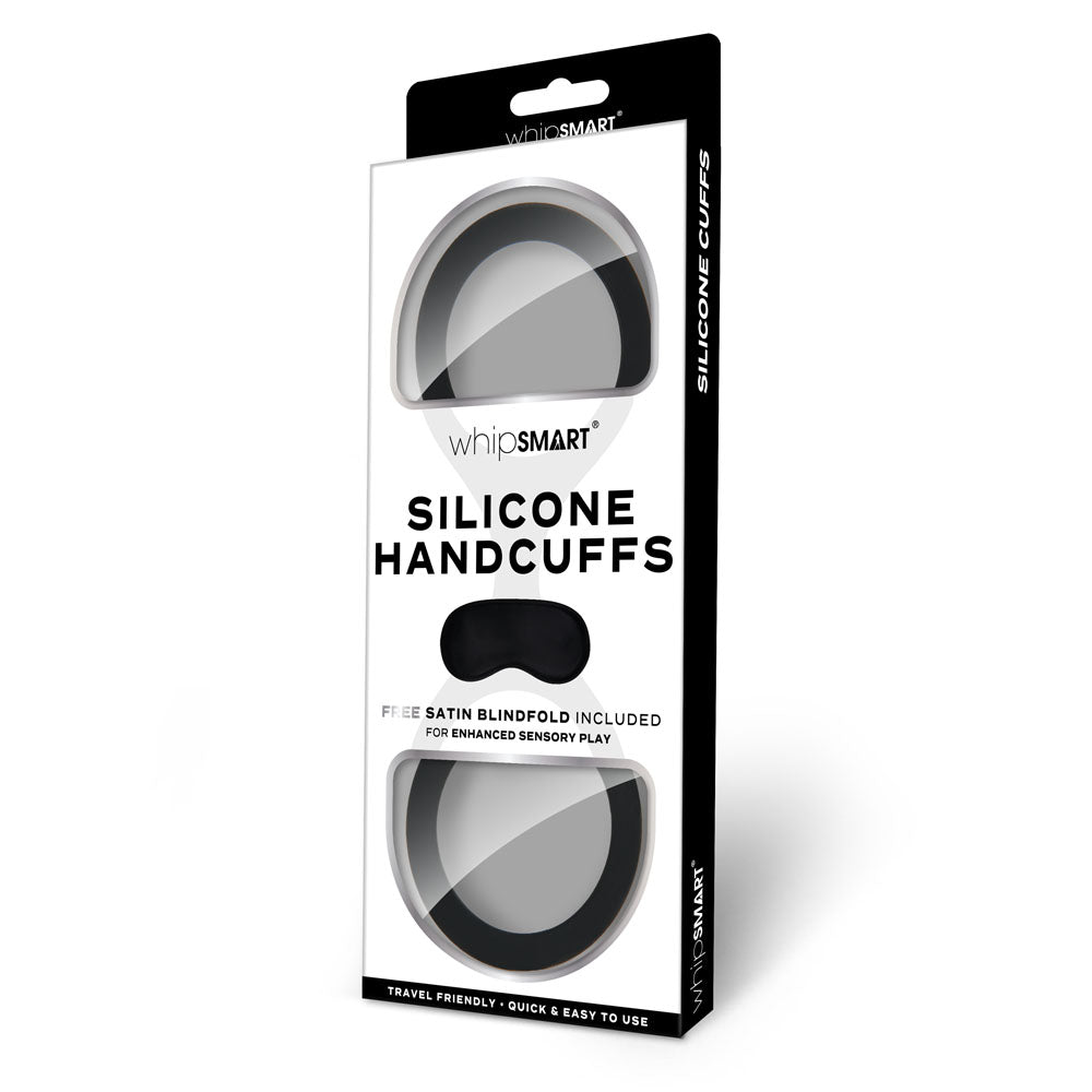 WhipSmart Silicone Handcuffs - Black