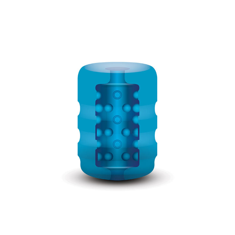 Zolo Backdoor Pocket Stroker - Blue Mini Stroker